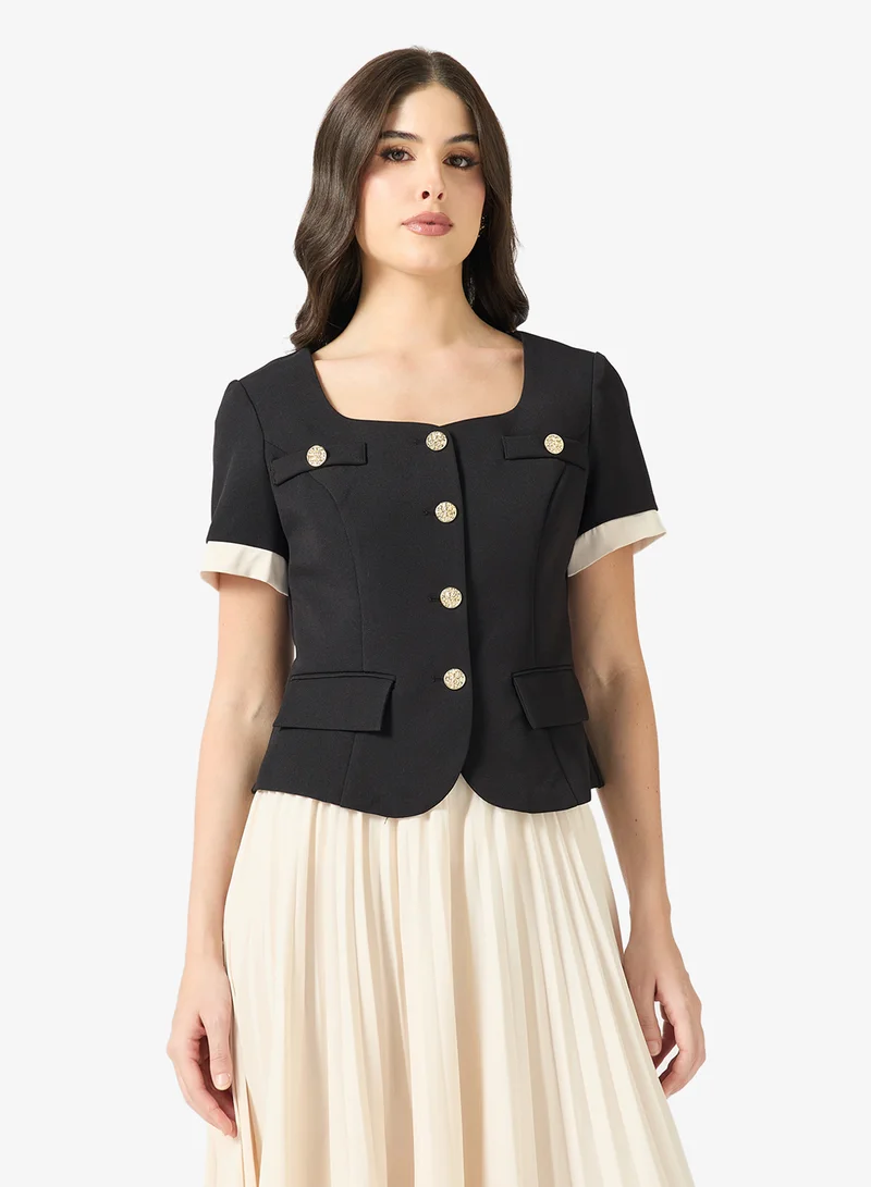 ELLA  Blouse With Pleated Skirt Set for Women | Best Price UAE