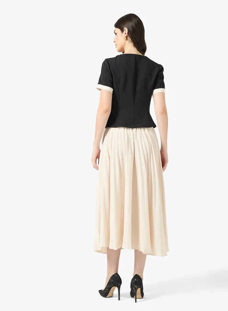 ELLA Blouse With Pleated Skirt Set