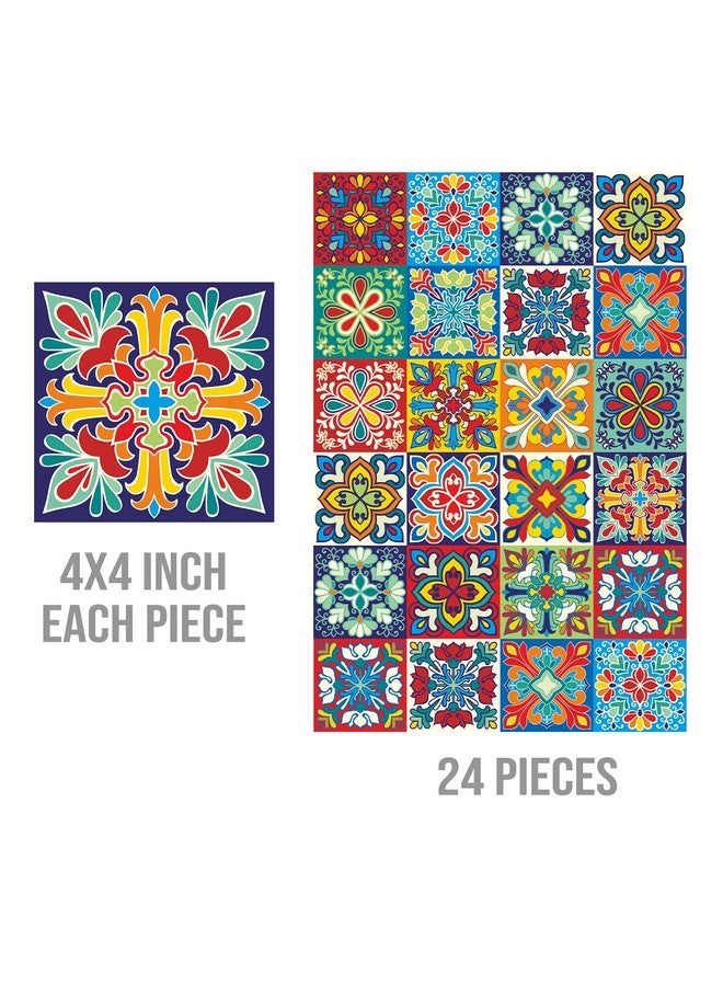 PAPER PLANE DESIGN Vinyl Tile Reusable Self-Adhesive Sticker Size 4 Inch X 4 Inch X 24Pcs (B) - Image 3