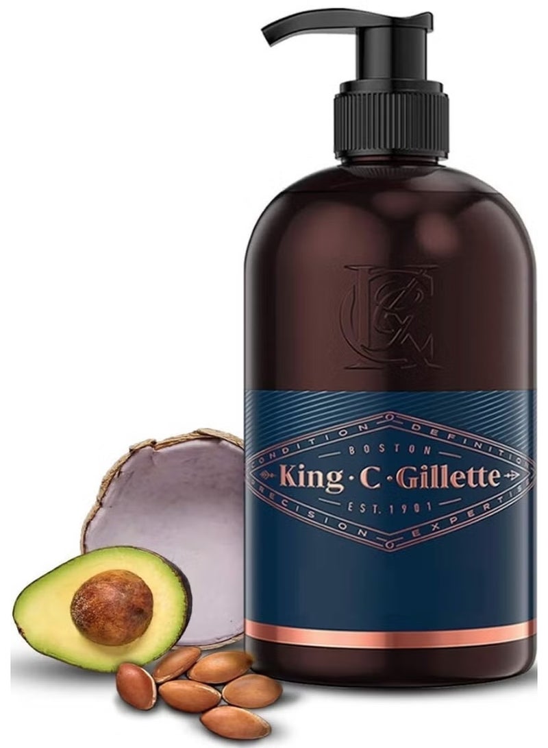 King C. Gillette Gillette.C.King - Beard and Face Wash for Men Refreshing With Coconut Water 350 ML - Image 2