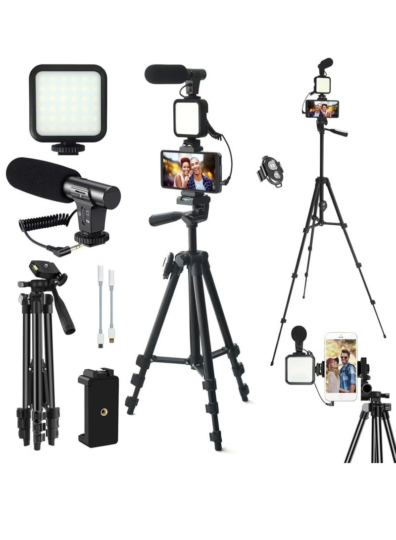 ELTRAZONE YouTube Vlogging Starter Kit – Complete Setup with HD Camera, Microphone, Tripod, LED Ring Light, and Accessories for Beginner Vloggers, Streamers, and Content Creators  - Image 1