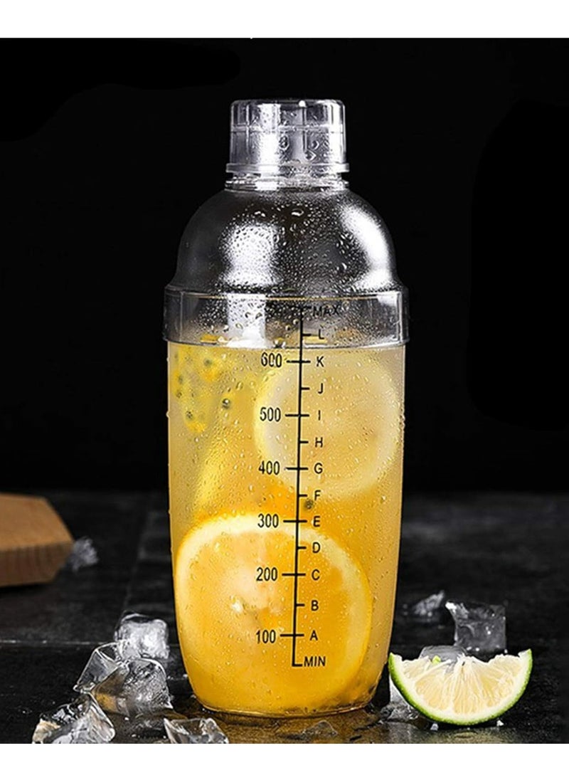 Baimao - 700ml clear lemon tea cocktail shaker, juice shaker, beverage shaker, iced coffee and milk tea cups - Image 1