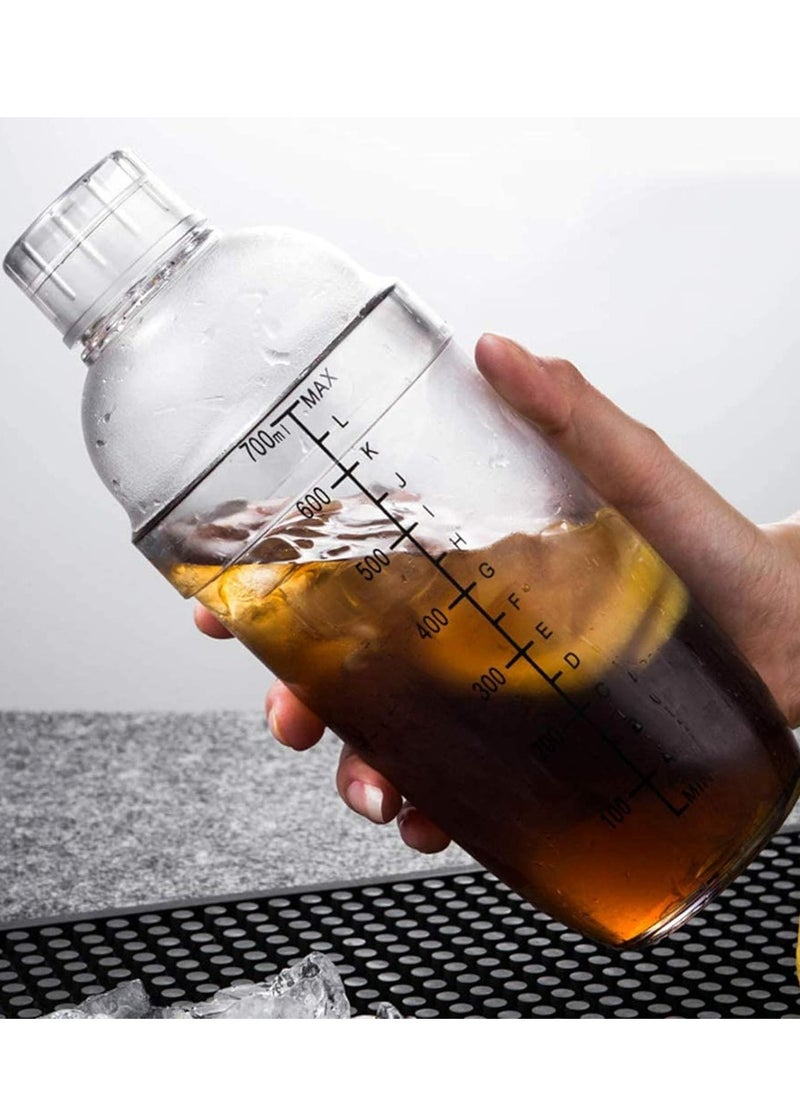 Baimao - 700ml clear lemon tea cocktail shaker, juice shaker, beverage shaker, iced coffee and milk tea cups - Image 1