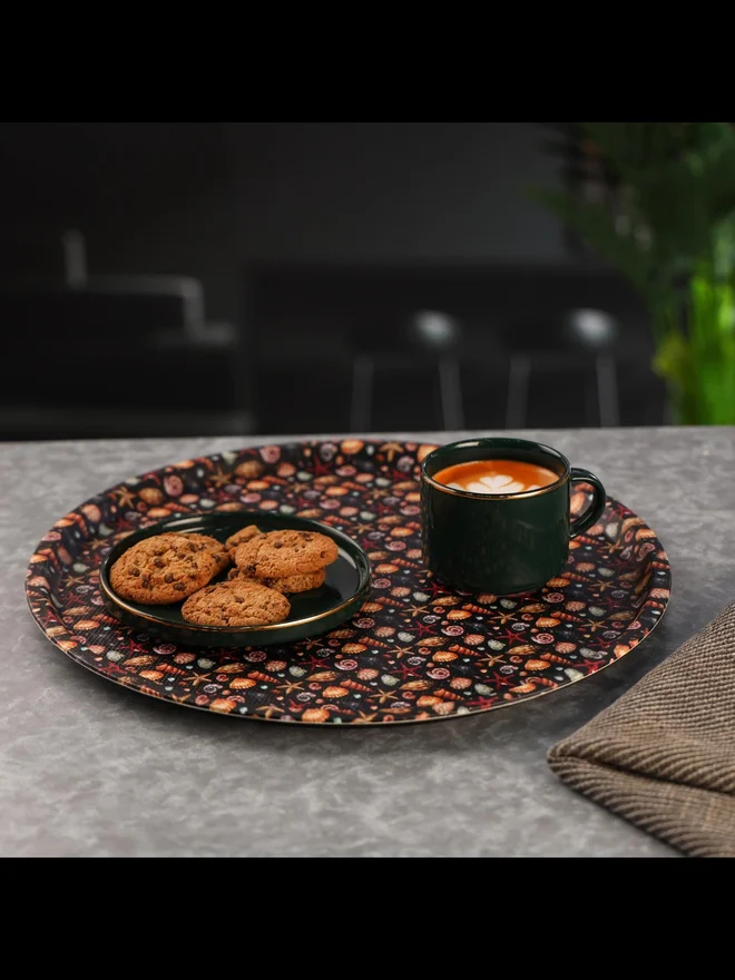 رويال فورد صينية جلد دائرية ٣٦ سم