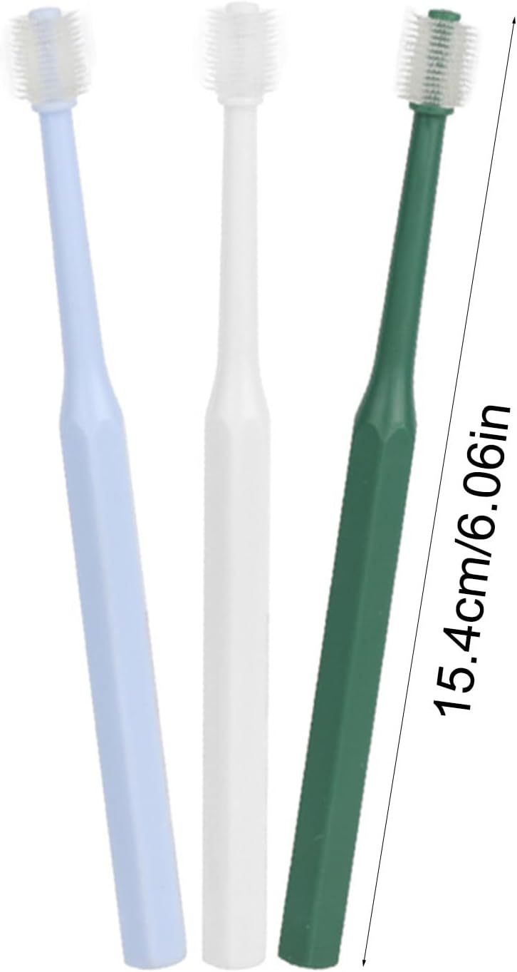 Pet Toothbrush for Small Breeds Soft Food Grade Teeth Tool Teeth Care Toothbrush with 360 Degree Brush Head Pet TeethBrush - Image 4