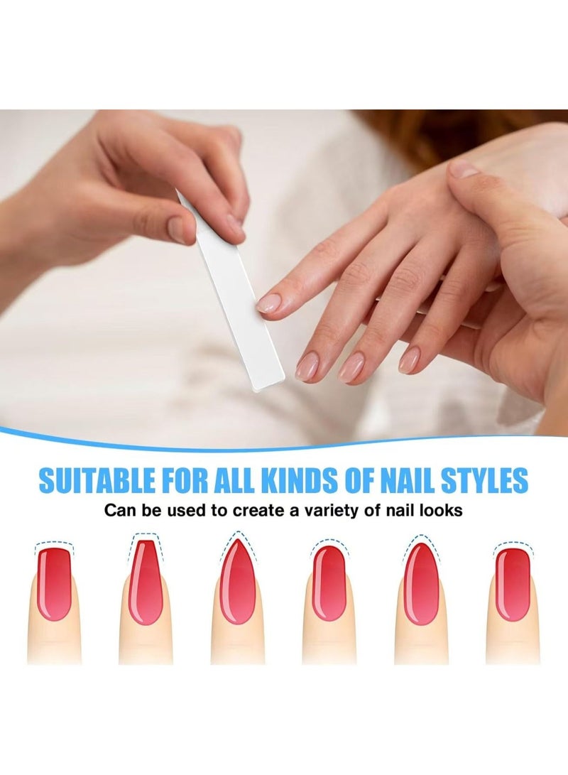 ملفات نانو مشرقة زجاج ملفات الأظافر الطبيعية كريستال لامع عازلة الملمع مع حالة للأظافر الطبيعية - Image 3