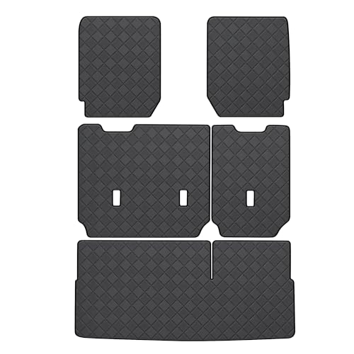 TTX LIGHTING Cargo Liner Backrest Mat for Chevy TahoeGMC Yukon Not for XL 20152020 7 Seats with 2nd Row Bucket Seats 2nd 3rd Row Back Seat Protector Leather Mat for Chevrolet Accessories - Image 1
