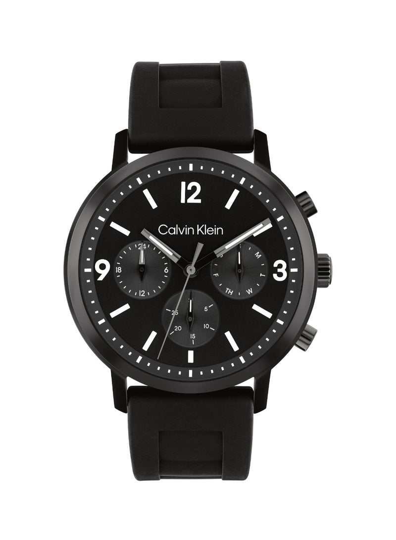 CALVIN KLEIN Round Analog Men's Black Case Watch - 25200461 - Image 1