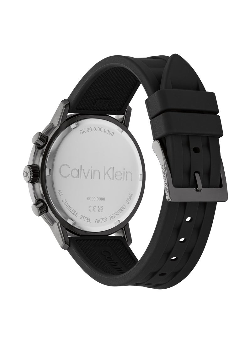 CALVIN KLEIN Round Analog Men's Black Case Watch - 25200461 - Image 3