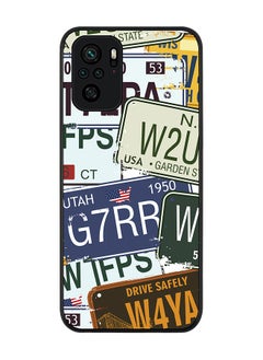 Rugged Black edge case for Redmi Note 10S/Redmi Note 10 4G Slim fit Soft Case Flexible Rubber Edges Anti Drop TPU Gel Thin Cover - Number Plates