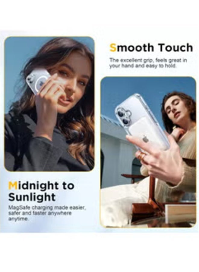 IAF iPhone 16 6.1 inch Clear Magnetic Case â€“ Slim Shockproof Design with Wireless Charging Support - Image 5