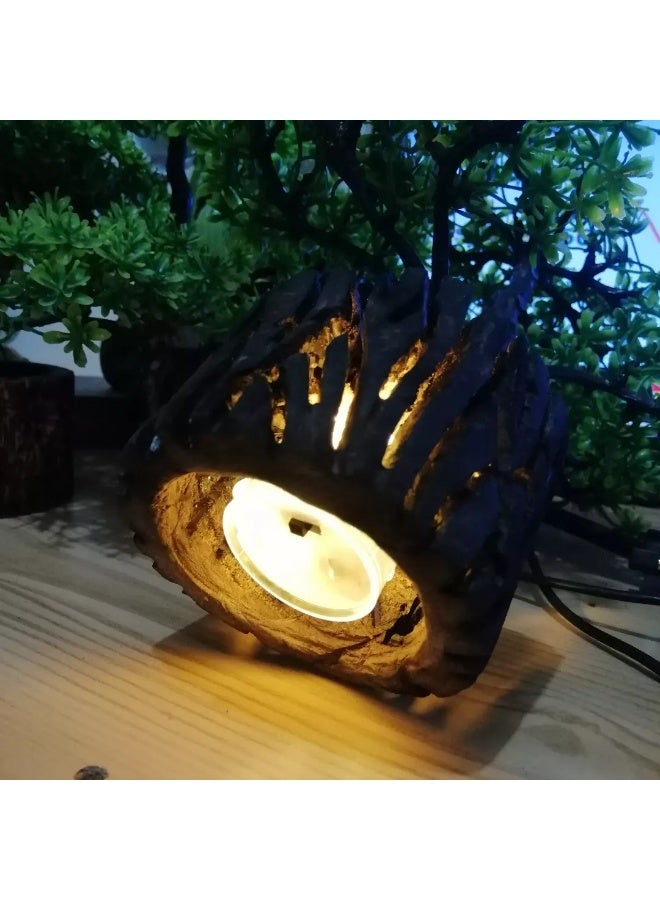 ارك شجرة بونساي صناعية على قاعدة خشبية - Image 4