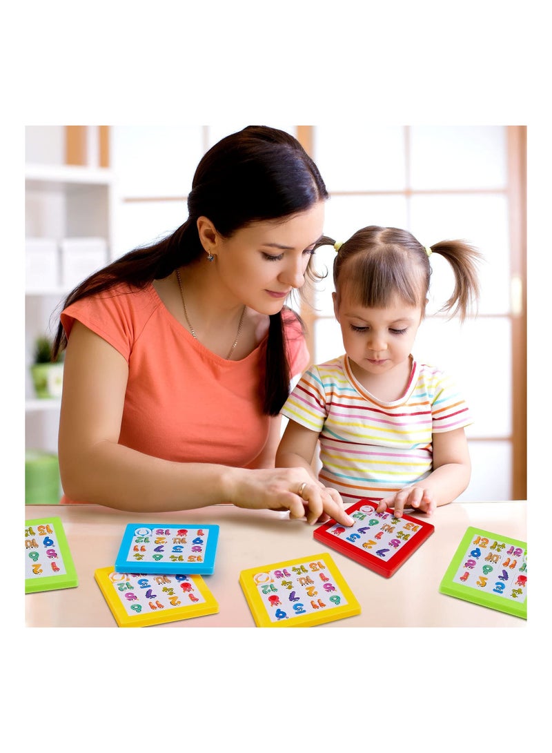 8 Pcs Puzzle Plastic Slide Number Puzzle Brain Teaser IQ Game,   Toddler Early Education Toys Educational Learning Tool for Boys and Girls Party Favor (Random Color) - Image 2