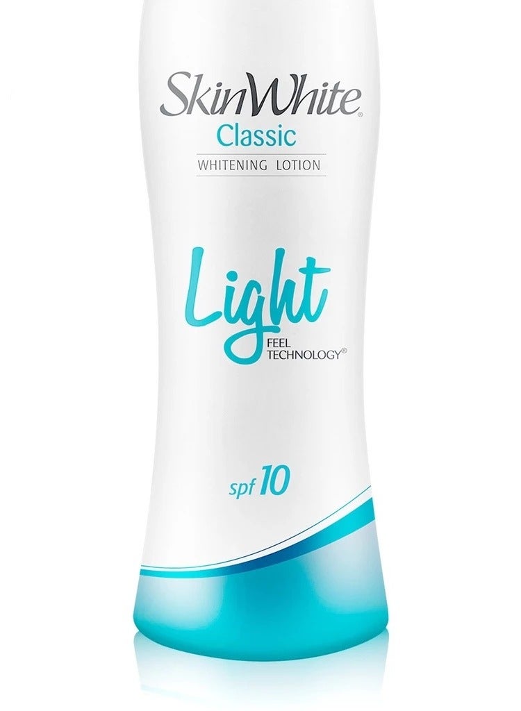 skin white Whitening Lotion Classic SPF 10 For Lighter Softer and Healthier Skin With Cooling Sensation - 350 ml - Image 2