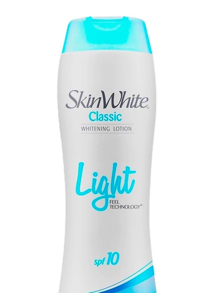 skin white Whitening Lotion Classic SPF 10 For Lighter Softer and Healthier Skin With Cooling Sensation - 350 ml - Image 3