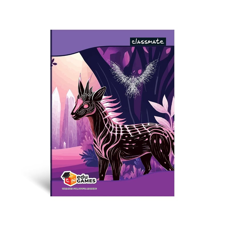 classmate Long Book| 384 Pages | Single Line | 29.7cm x 21.0cm | Pack of 4 | Long Size Ruled Notebook for School Students - Image 1