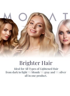 monat MONAT Violet Lights Anti-Brass Toning Masque – Natural Radiance – Illuminate Your Hair Naturally – Tone Unwanted Brassiness  - Image 3