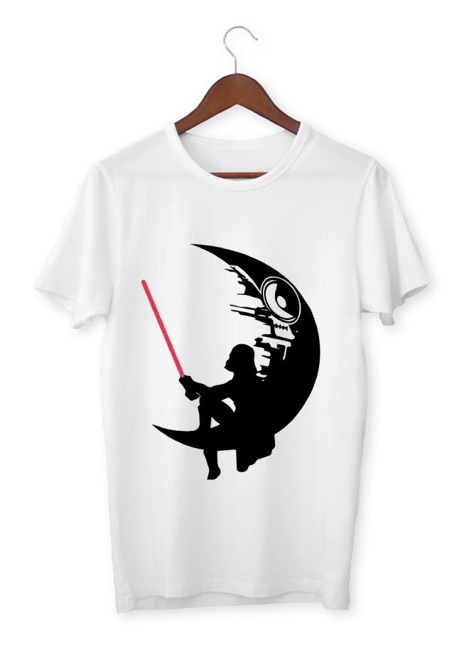 قميص رجالي ناعم مطبوع Starwar Moon - Image 1