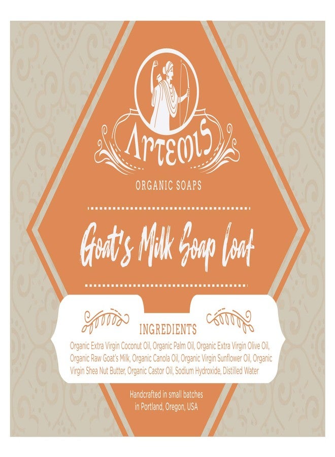 Artemis Organic Soaps Organic Goat's Milk Soap Loaf - Cut Into 8 to 10 Soap Bars - Natural Ingredients - Hypoallergenic - 2 Pound Block - Image 2