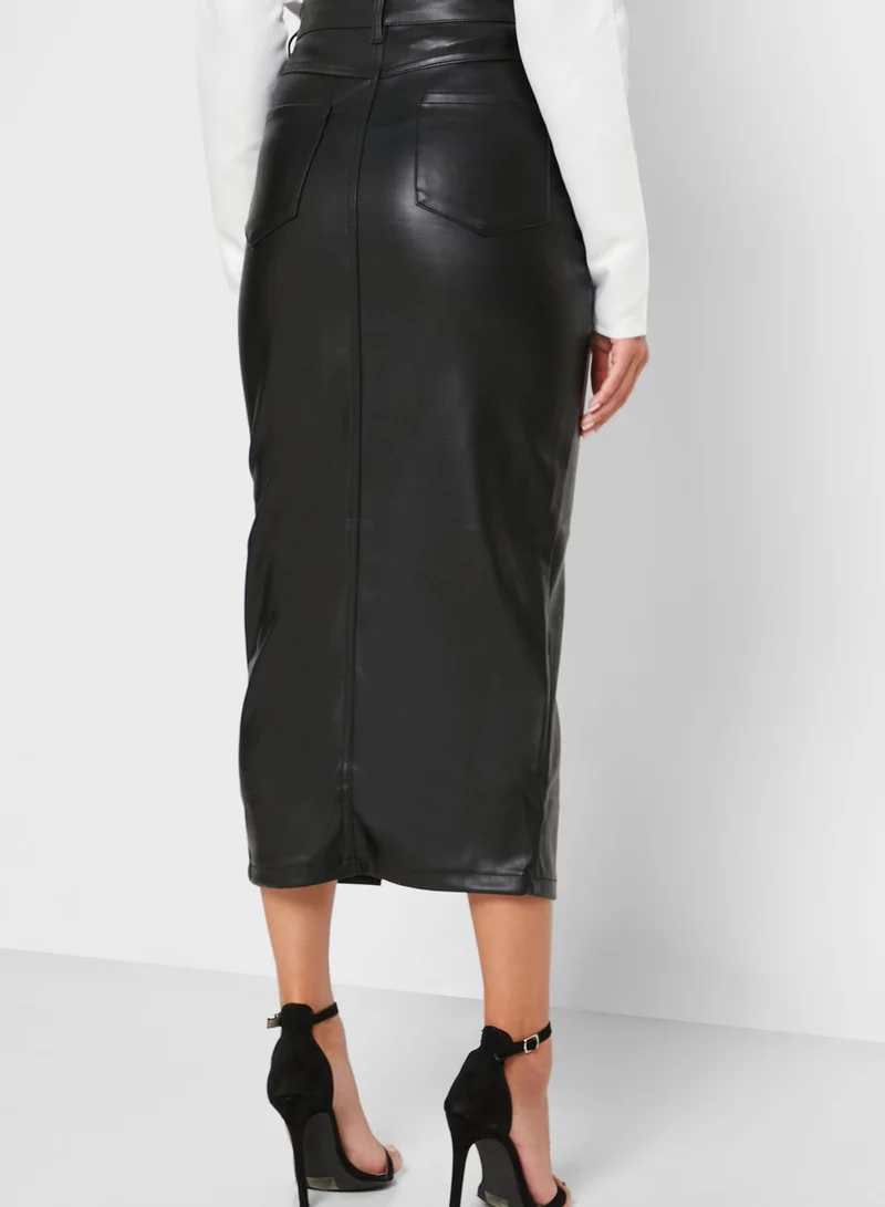 Missguided Front Split Skirt