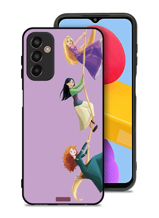 Tolwak Samsung Galaxy M23 Protective Case Cover Girls Climbing Art - Image 1