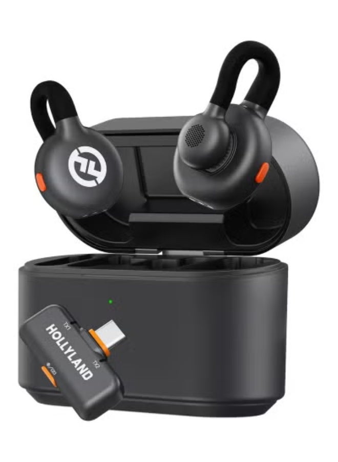 ميكروفون لافاليير لاسلكي Lark M2S USB-C، ميكروفون صغير قابل للتثبيت مع تقليل الضوضاء، نظام تسجيل صوتي محمول للهواتف الذكية والأجهزة اللوحية، مثالي للتدوين، البث المباشر، المقابلات وإنشاء المحتوى - Image 1