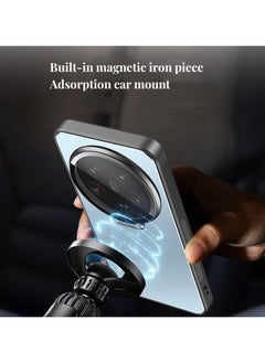General Case Compatible with Xiaomi 14 Ultra Slim Shell Film Integrated Mobile Phone Case with Camera Lens Cap PC Hard Cover with Holder for Xiaomi 14 Ultra  - Image 4