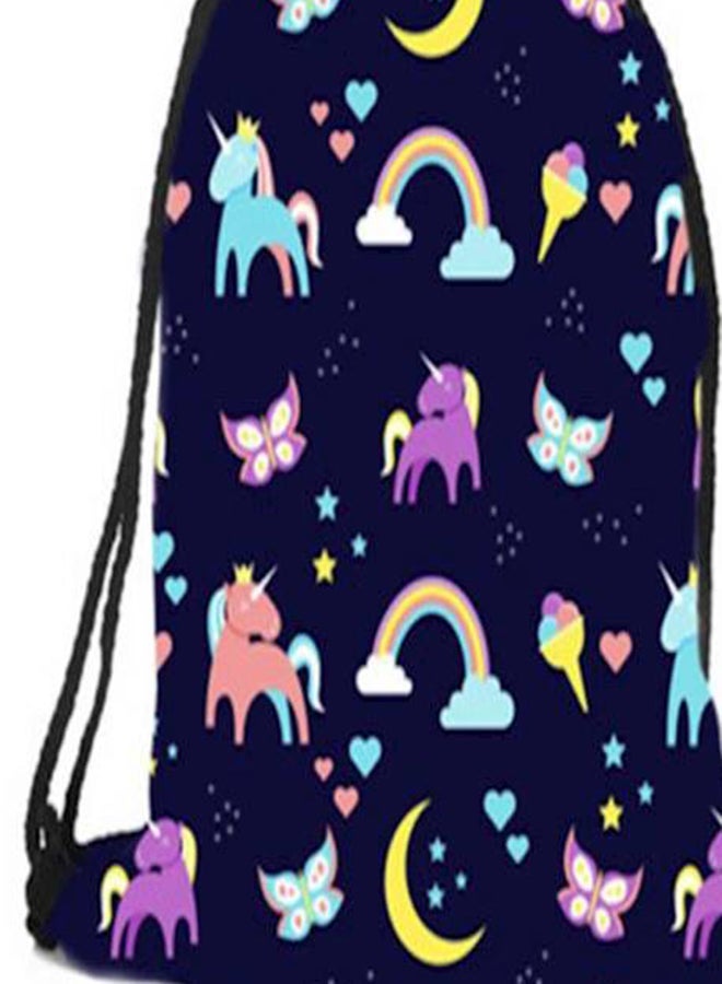 NIBEMINENT 3D Unicorn Printed School Bag For Girls Multi Color - Image 2