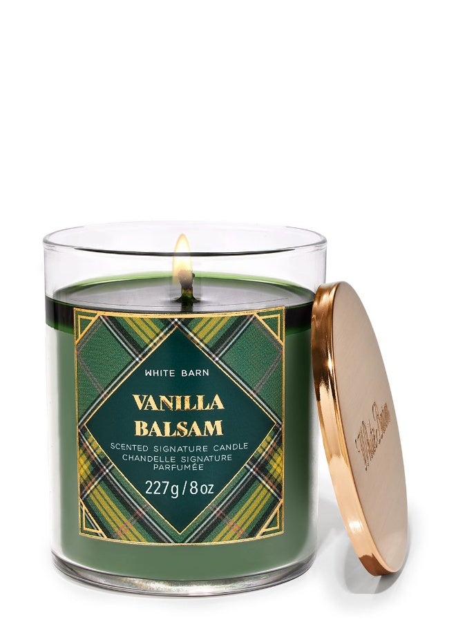 Bath & Body Works Vanilla Balsam Single Wick Candle - Image 1