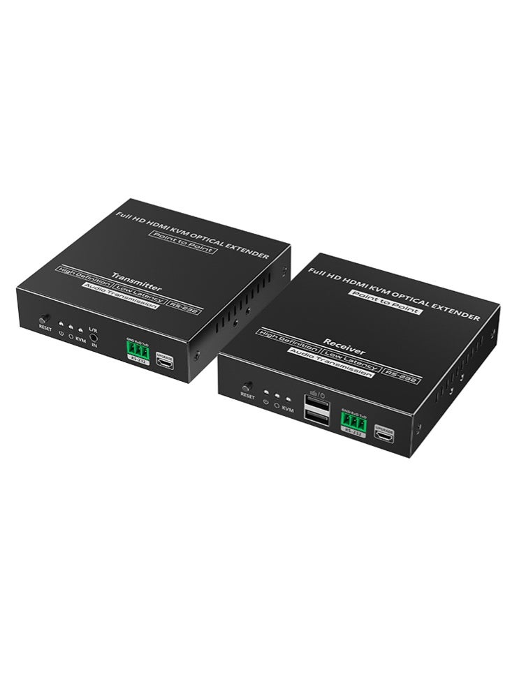 لينكينج مُمدد HDMI عبر الألياف البصرية مع KVM لمسافة 40 كم بدقة 1080P@60Hz موديل LKV751KVM من Lenkeng - Image 1