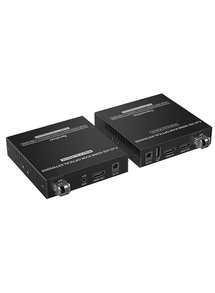 لينكينج مُمدد HDMI عبر الألياف البصرية مع KVM لمسافة 40 كم بدقة 1080P@60Hz موديل LKV751KVM من Lenkeng - Image 3