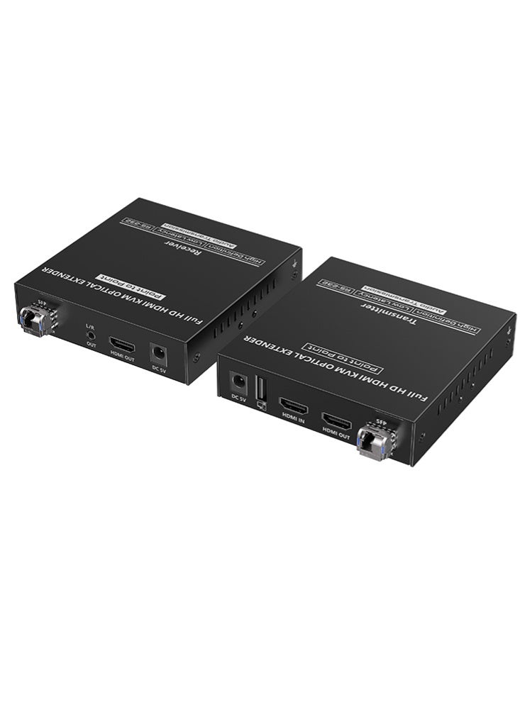 لينكينج مُمدد HDMI عبر الألياف البصرية مع KVM لمسافة 40 كم بدقة 1080P@60Hz موديل LKV751KVM من Lenkeng - Image 2