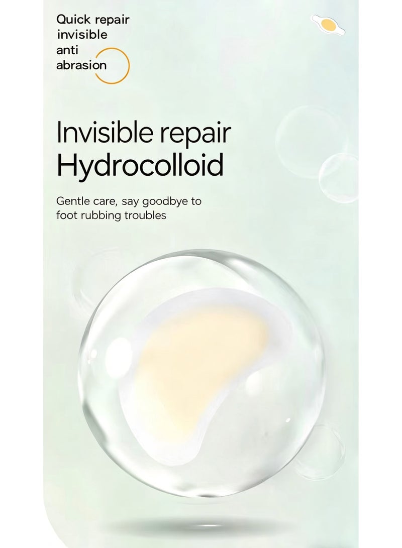 28×69mm Watch-Shaped Invisible Gel Heel Pads, 10-Pack Blister Prevention Stickers for High Heels - Image 4