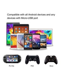 Ailun Micro USB Cable 10ft 3Pack High Speed 2.0 USB A Male to Micro USB Sync Charging Nylon Braided Cable for Android Phone Charger Cable Tablets Wall and Car Charger Connection Silver&Blackwhite  - Image 5