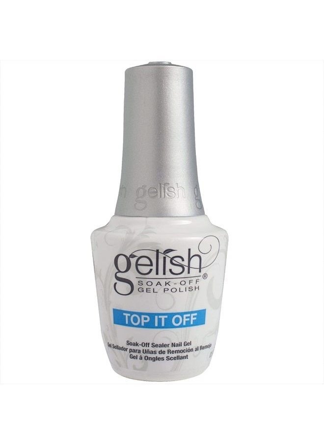Gelish Soak Off Sealer 0.5 oz Top Coat Gel Nail Salon Manicure Polish UV Harmony  - Image 1