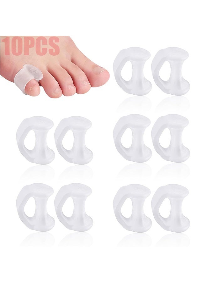 10PCS Gel Toe Separator, Pinky Toe Spacers, Little Toe Cushions Straightener Bunion Corrector for Preventing Rubbing & Relieving Pressure, Pain Relief from Overlapping Toes, Blisters, and Corns - Image 2
