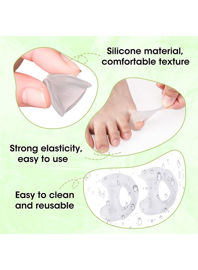 10PCS Gel Toe Separator, Pinky Toe Spacers, Little Toe Cushions Straightener Bunion Corrector for Preventing Rubbing & Relieving Pressure, Pain Relief from Overlapping Toes, Blisters, and Corns - Image 3