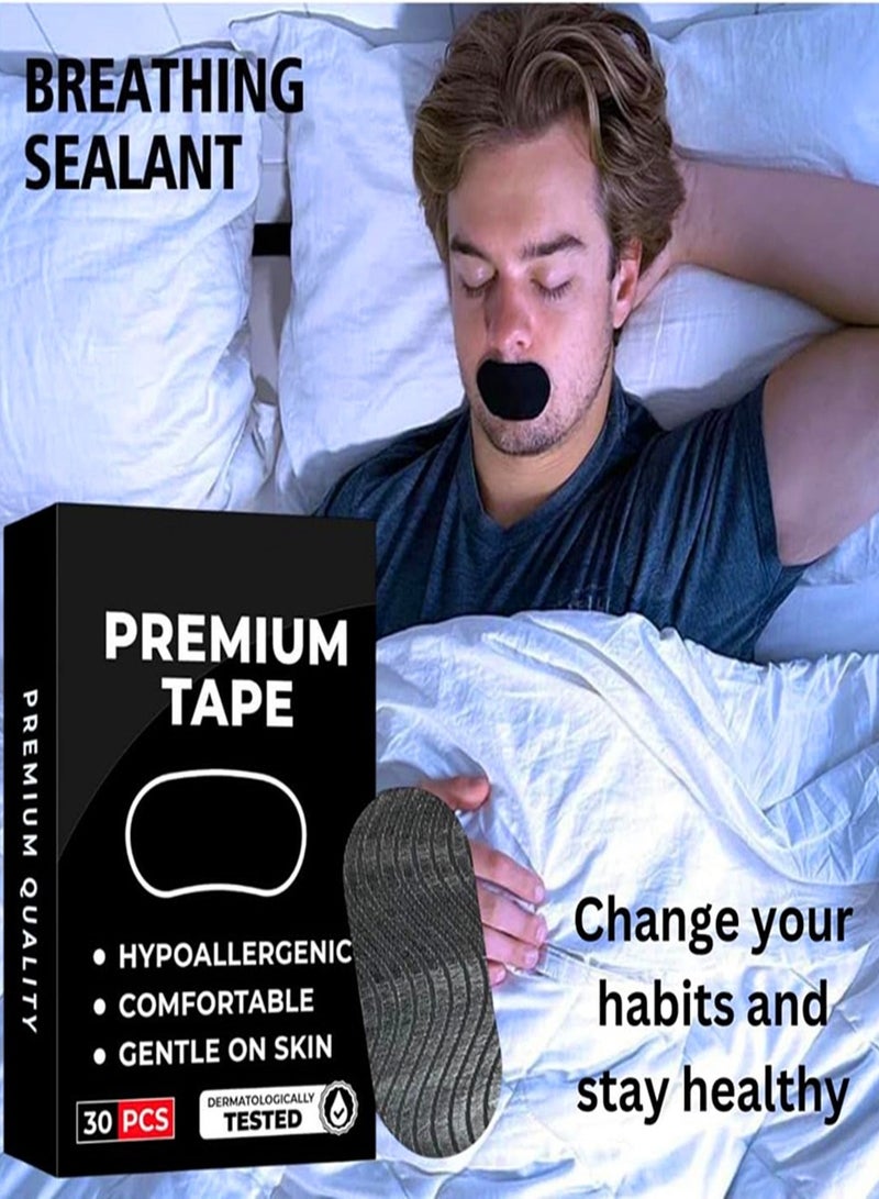 Generic 30 Pack Sleep Tape Patch Hypoallergenic Breathable Tape Closed Mouth Patch Breathing Patch Micropore Tape Pain Free Removal Latex Free Gentle On Skin Medical Grade No Irritation  - Image 3