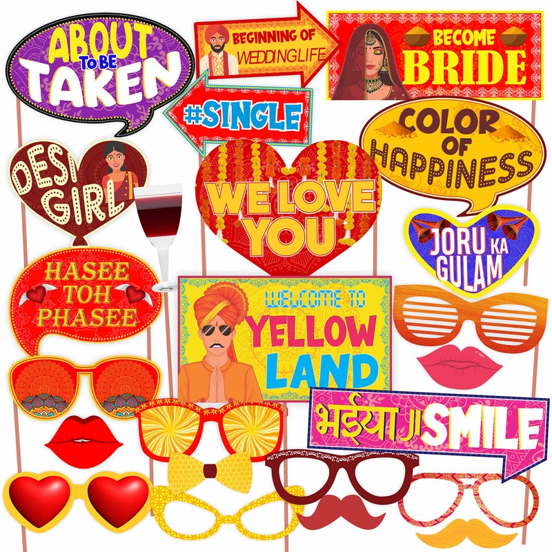 Wobbox Haldi Ceremony Decorations Items, Haldi Decoration Items, Haldi Mehandi Decoration Items-FP3829 - Image 5