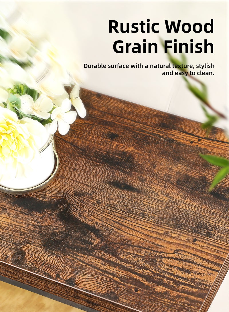 ULHYC 100x30x90cm Simple Console Table, Slim Sofa & Entryway Table with Display Shelf, Modern Home Coffee Corner for Hallway, Living Room - Image 5