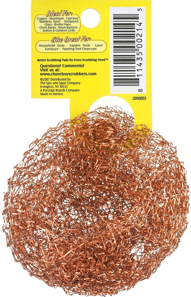 Chore Boy Ultimate Copper Scrubber Scouring Pad, Pure Copper (10-Pack) - Image 2