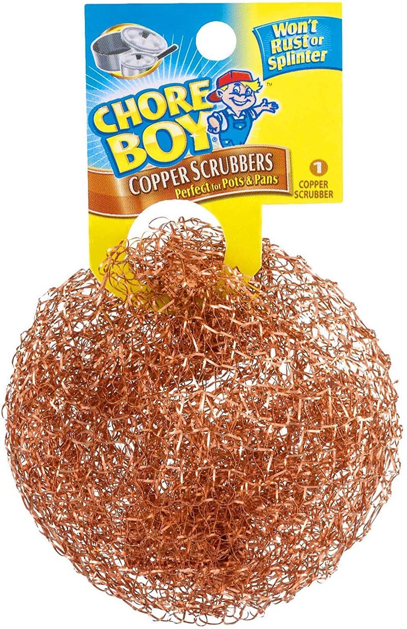 Chore Boy Ultimate Copper Scrubber Scouring Pad, Pure Copper (10-Pack) - Image 1