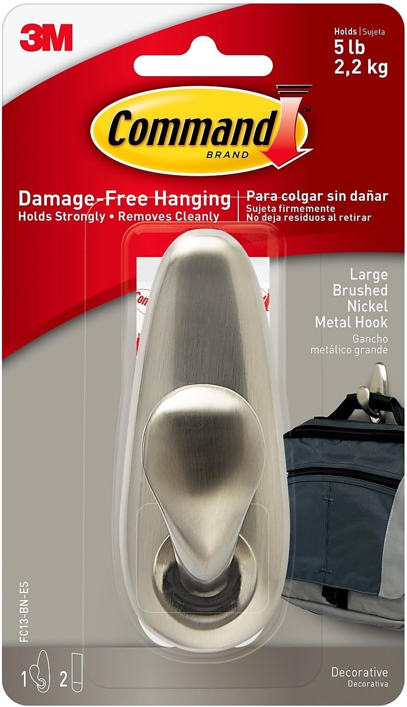 Command™ Forever Classic Large Hook FC13-BN-ES - Damage-Free Hanging Solution - Image 1