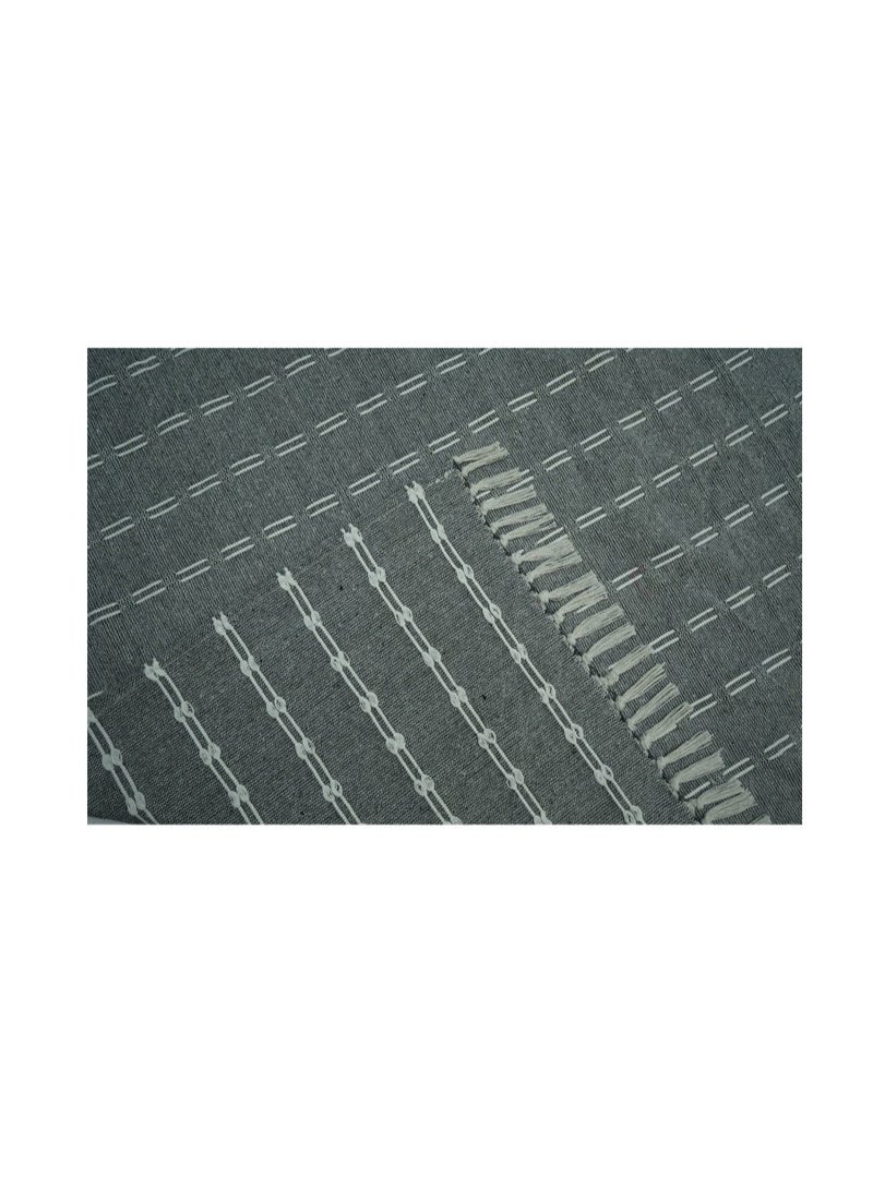 أمبروسيا Montesa Cotton Throw Charcoal Grey – 130 x 160 cm – 400G - Image 4