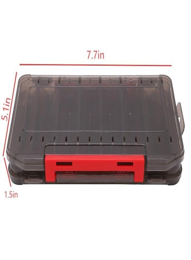 CXYNDFA Double Sided Fishing Tackle Box Organizer - Portable Lure Storage Case with Dividers & Trays for Crankbaits, Hooks, Kayak Boat Fishing in Freshwater Saltwater - Image 2