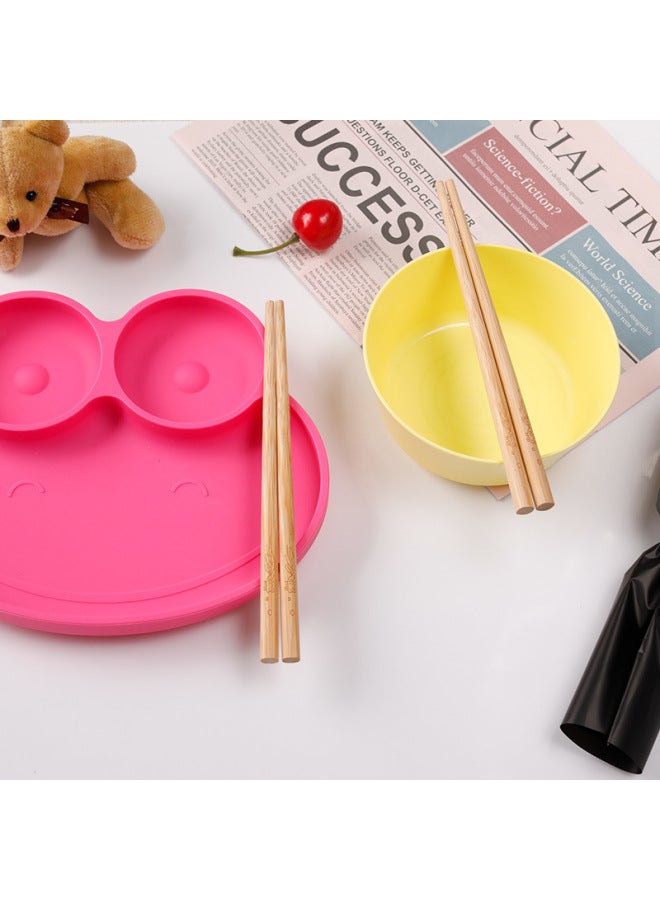 Niu Kuo Kuo Children's Bamboo Chopsticks Baby Training Chopsticks Household Short Kindergarten Chopsticks 18cm Cross-border Wholesale Factory-Color:Accompanied By A Deer (giraffe Engraved Pattern)-Specifications:Selected Paint-free Carving 6 Pairs  - Image 5