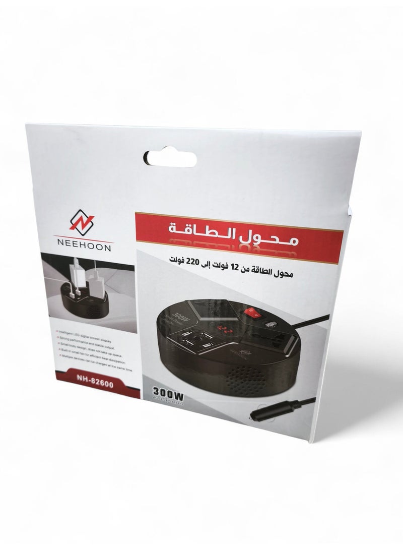 NEEHOON Car Power Inverter 300W with Mutiple Sockets DC to AC Converter - Image 2