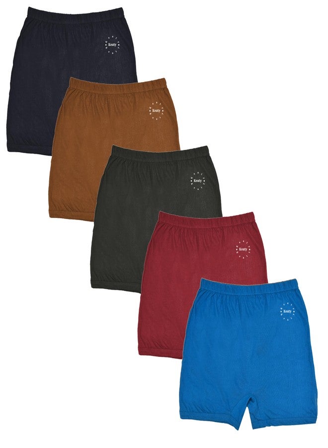 KEATY Cotton Baby Boys and Girls Bloomers| Plain Multicolor Infant Panties| Kids Unisex Underpants Underwear Panty for Boys and Girls (in, Age, 3 Years, 4 Years, Regular, 5, Multicolor) - Image 1