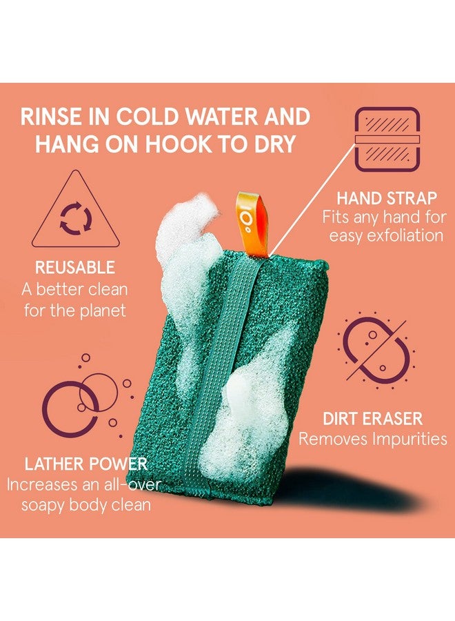 cleanlogic أداة تقشير الجسم الكبيرة من لينلوجيك للعناية بالبشرة والجسم - أداة تقشير للحصول على بشرة ناعمة وأكثر نعومة - روتين العناية بالبشرة اليومي - ألوان متنوعة - عبوة قيمة تحتوي على 3 قطع - Image 5