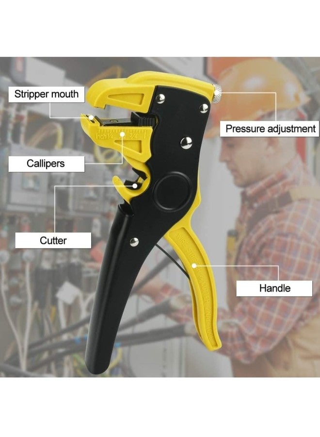 PERFECT TECH 2 IN 1 Automatic Wire Stripping & Cutting Tool – Precision Cutter for Electrical, Automotive, Cords & Cables – Ergonomic Handle with Pressure AdjustmentProfessional Wire Stripper Pliers - Image 4